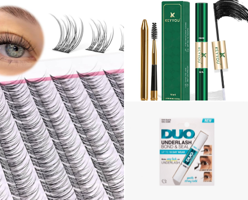 Perfect Lashes At Home 💖 cover photo collage