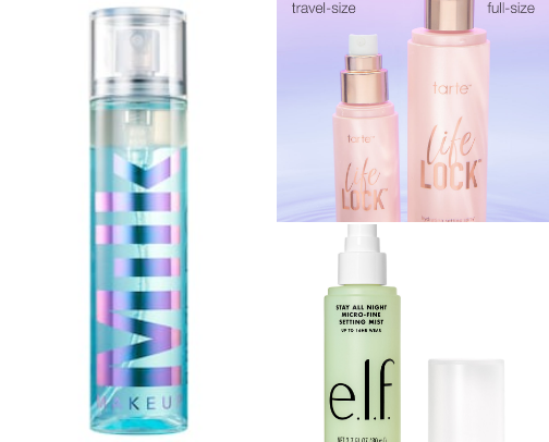 My favorite setting sprays! cover photo collage