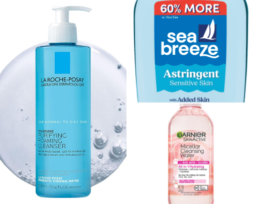 What I use for my acne prone skin cover photo collage