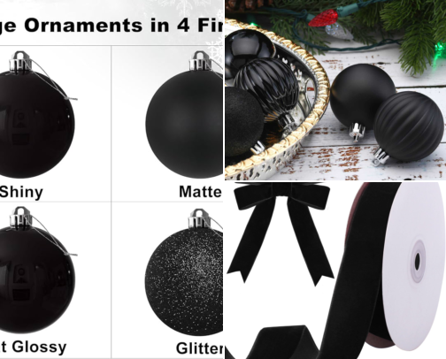 Have Yourself a Moody Little Christmas 🌲🖤 cover photo collage