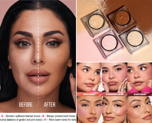 HUDA Beauty 💄 cover photo collage