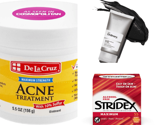 skin care that CLEARS acne FOR CHEAP cover photo collage