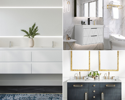 Modern & stylish vanities for you! cover photo collage