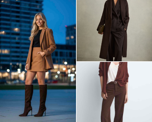 Chocolate Brown Staples: Essential Fall Wardrobe Pieces for Effortless Style cover photo collage