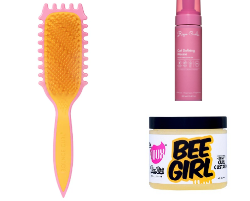 My Affordable 3b/3c Curly Hair Routine (For Definition & Volume) cover photo collage