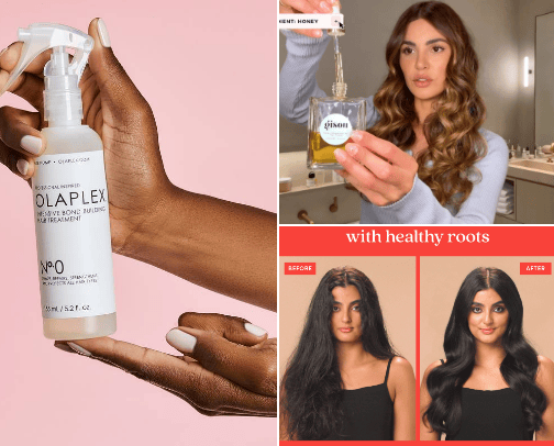 Hair product💯 cover photo collage