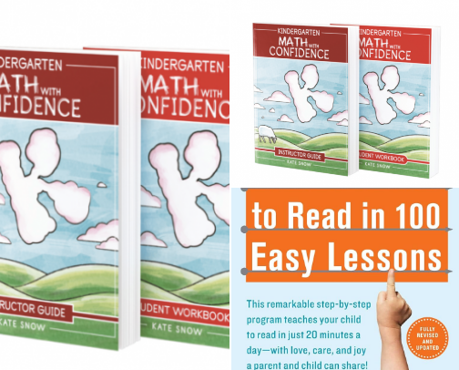Homeschool curriculum for Kindergarten cover photo collage