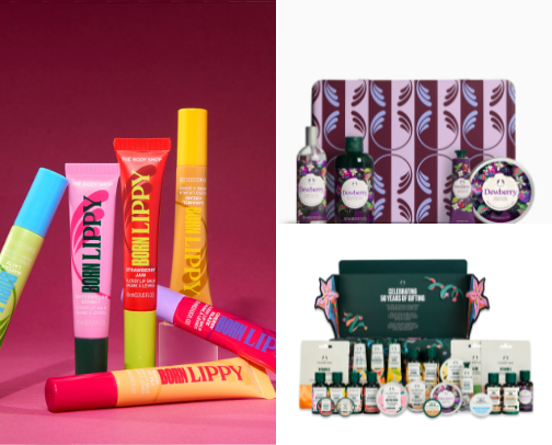 The Body Shop cover photo collage