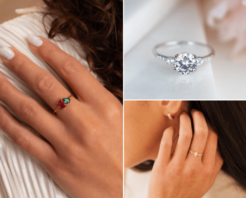 Wedding & Engagement Rings cover photo collage