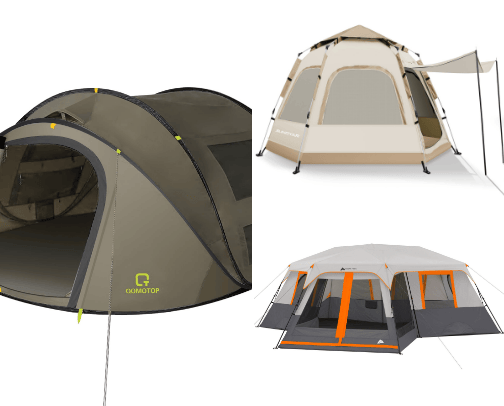 Tents cover photo collage