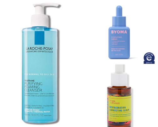 My skincare routine (acne/oily skin) cover photo collage