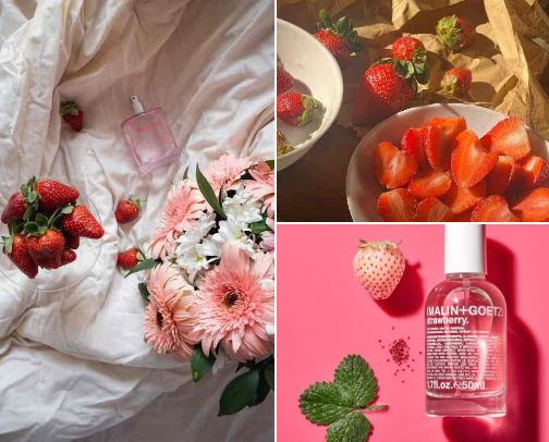 🍓Sugary Sweet Strawberry Perfumes at different price points🍓 cover photo collage