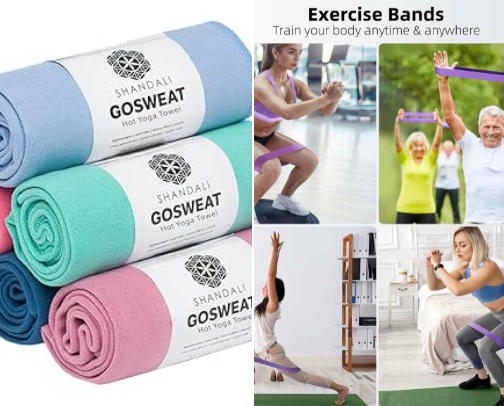 Yoga must haves🧘🏼‍♀️ cover photo collage