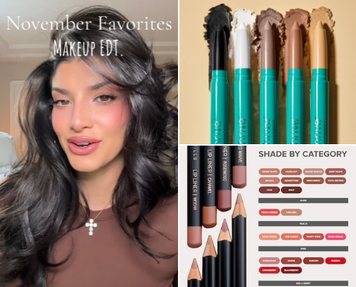 November Makeup Favorites cover photo collage