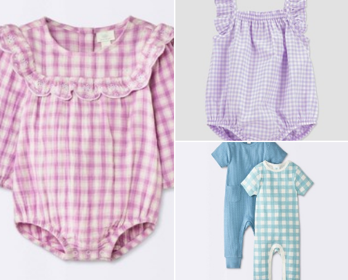 Trend gingham cover photo collage
