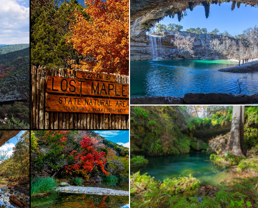 Texas Hill Country Hikes cover photo collage