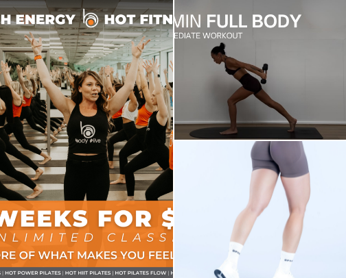 workouts if u wanna lock in 🧘‍♀️/ cute workout outfits cover photo collage