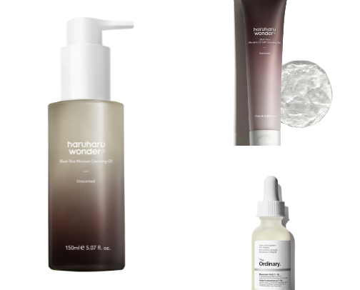 Current weekly skincare routine cover photo collage