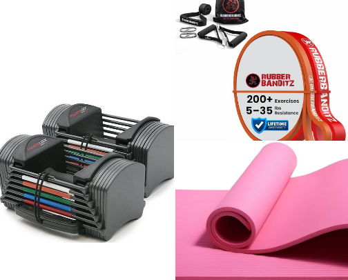 The Best Home Exercise Equipment for Weight Loss and Toning cover photo collage