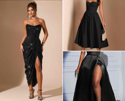 Party outfits cover photo collage