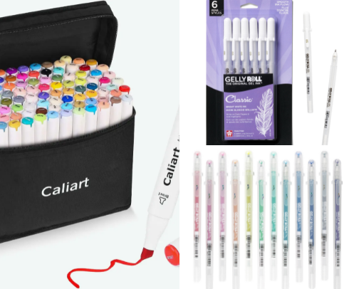 My Favorite Coloring Supplies cover photo collage