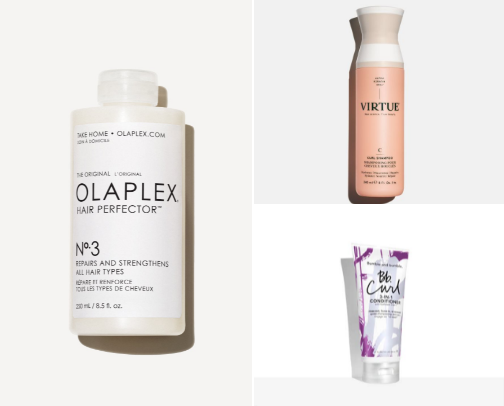 Haircare for curly and for straight hair type cover photo collage