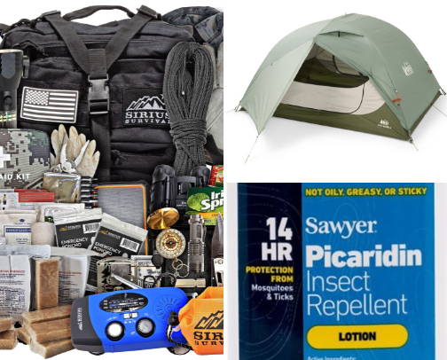Camping, EDC, and Survival Gear cover photo collage