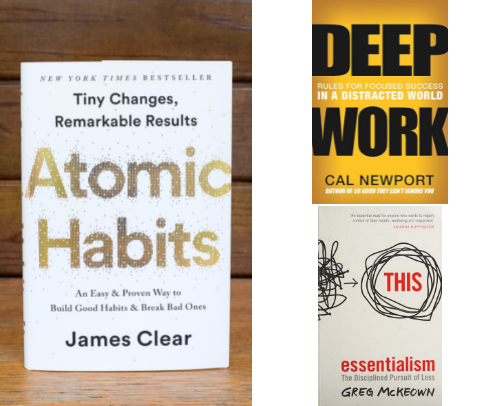 Self-Improvement Books cover photo collage