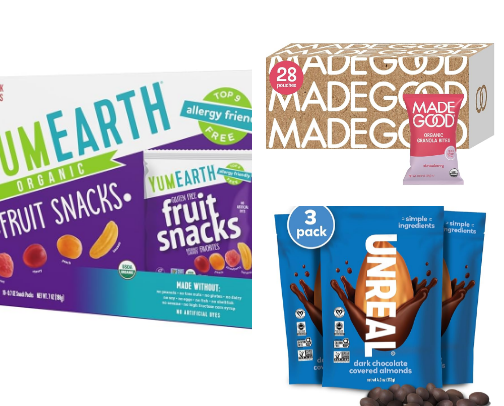 Dye free snacks that your kids will love cover photo collage