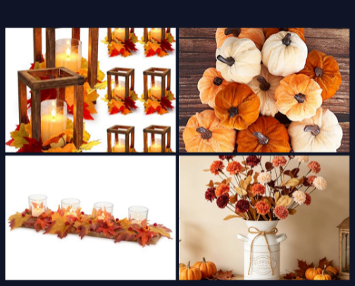 What I Actually Use for Festive Thanksgiving Decor cover photo collage