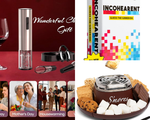 Christmas gift exchange ideas cover photo collage