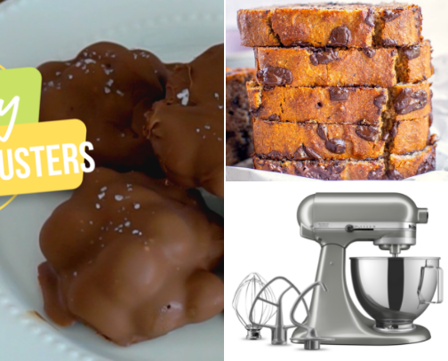Baking things, recipes, and cookbooks cover photo collage