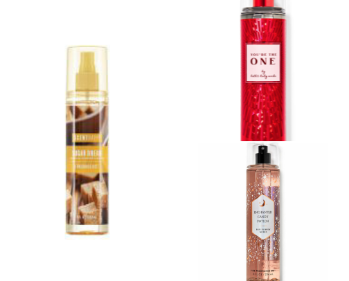 perfumes and lotions cover photo collage