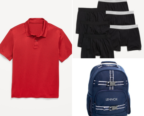 10 Year Boy Back to School cover photo collage