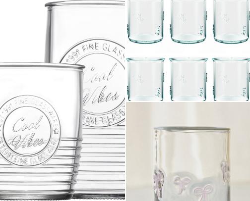 iced coffee glasses✨ cover photo collage