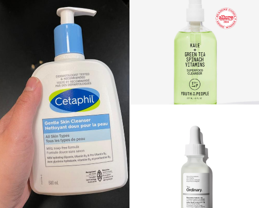 nighttime skincare routine cover photo collage