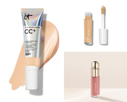 Acne safe makeup recommendations 🤍 cover photo collage