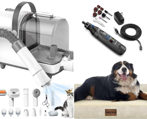 Dog and Cat must haves 🩷 cover photo collage