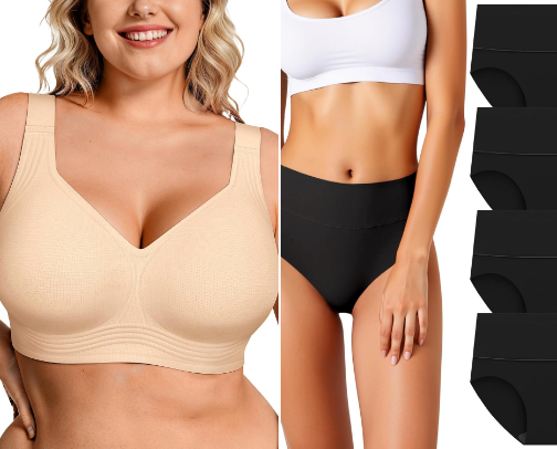 Amazon undergarments cover photo collage