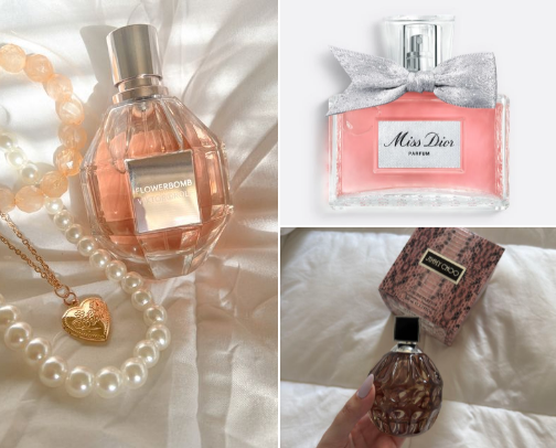 Most complimented/head turner perfumes cover photo collage