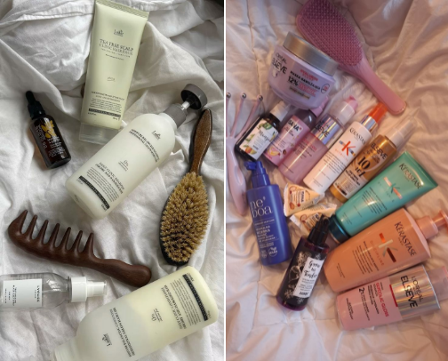 hair care cover photo collage
