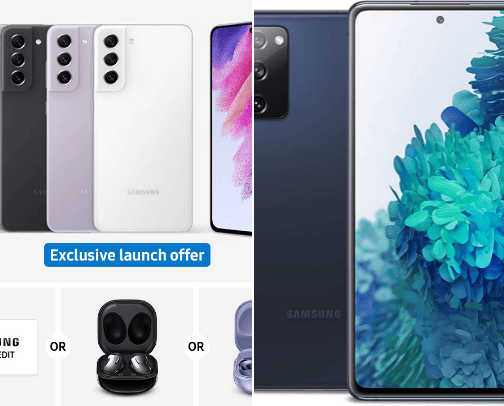 Best mobile phones to 500€ (Samsung) cover photo collage