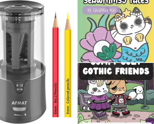 Coloring Books & Supplies cover photo collage