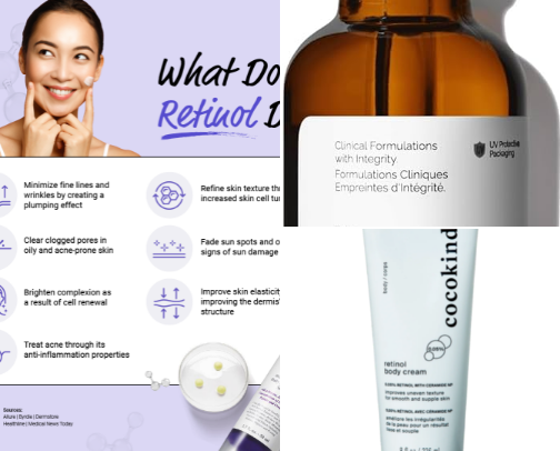 Retinol recs: secret for clear skin cover photo collage