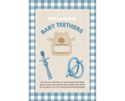 Baby Teethers We’re Loving at 4 Months cover photo collage