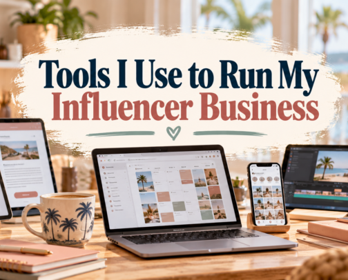 Tools I Use to Run My Influencer Business cover photo collage