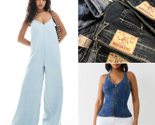 DENIM DENIM DENIN 👀🩵 cover photo collage