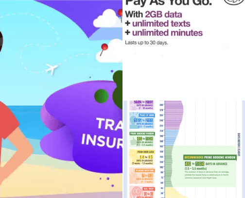 Travel the world cover photo collage