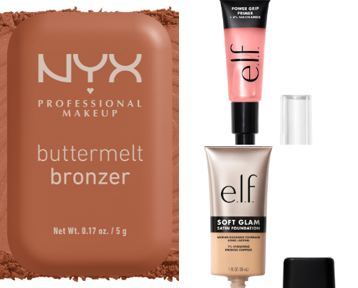 glowy bronzed goddess - the BEST everyday makeup look cover photo collage