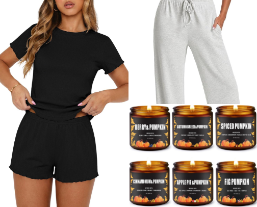 Cozy fall vibe essentials for a day spent at home 🍁 cover photo collage